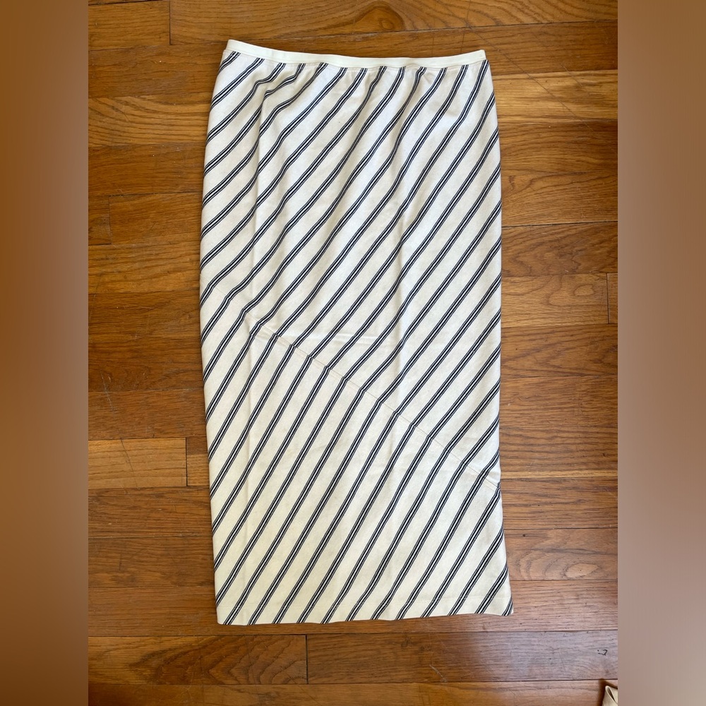 Caron Callahan striped pencil skirt